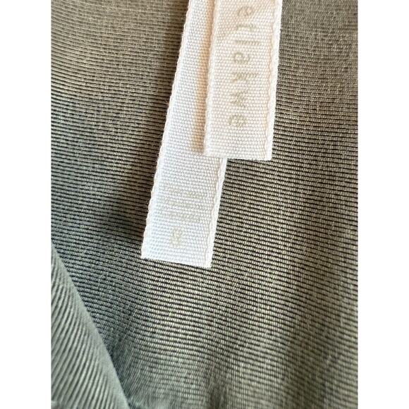 Iris Setlakwe Jumpsuit Womens Size 8 Olive Green Belted Button Front Collared - Picture 4 of 5